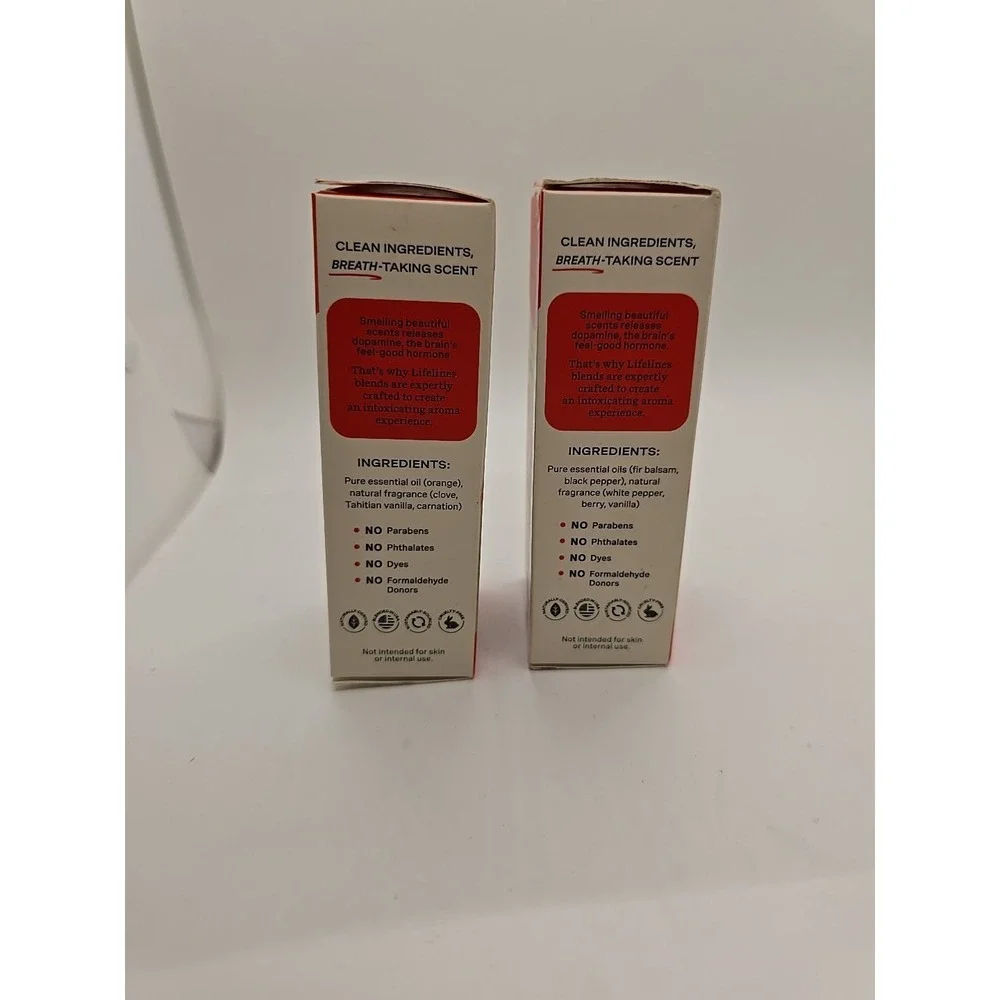 Lifelines Essential Oil‎ Blend 2 Pk- FOCUS Spice Rush .25 oz-New